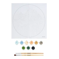 Mountain Waterfall Paint-by-Number Round Plywood Surface Kit by Artist's Loft®