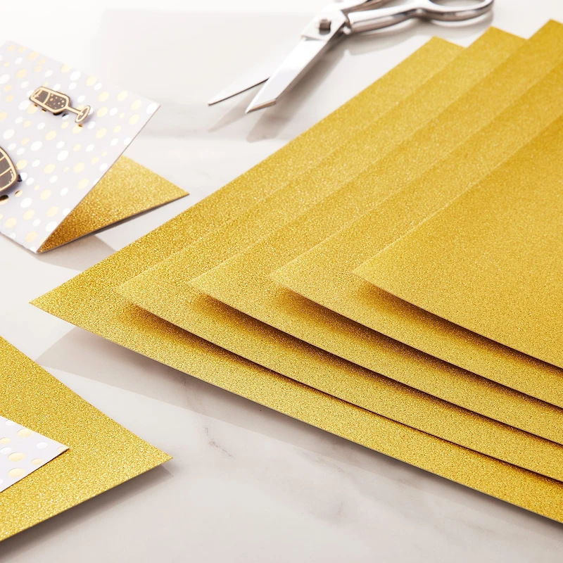 Gold Glitter Shimmer Paper by Recollections®, 12" x 12"