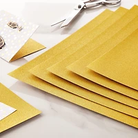Gold Glitter Shimmer Paper by Recollections®, 12" x 12"