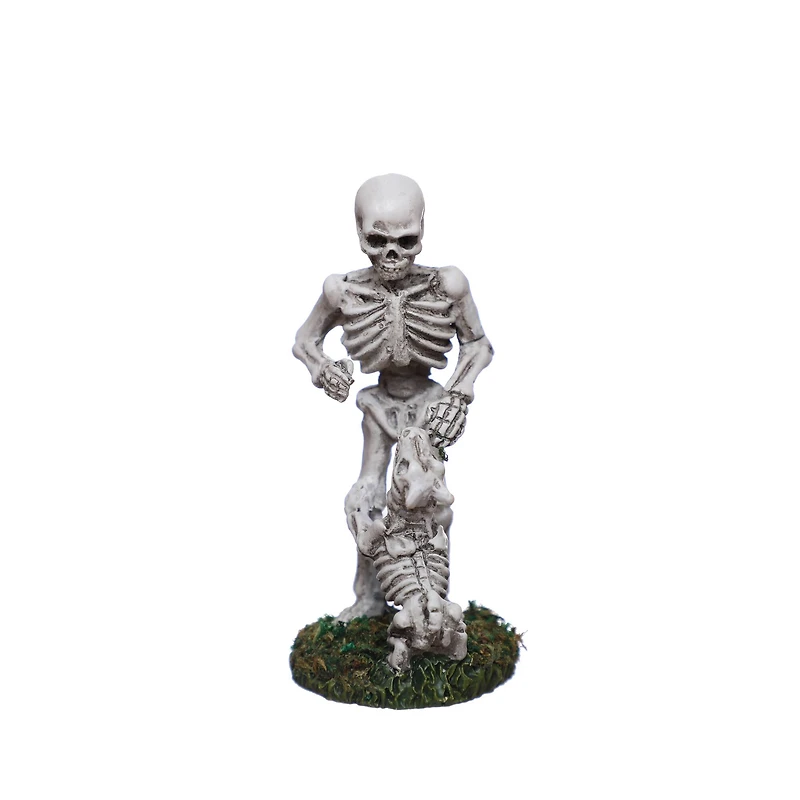 Mini Skeleton with Dog Decoration by Ashland®