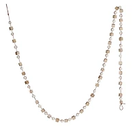 Hello Honey® 6ft. Paulownia Wood Mixed Shapes Beads & Red String Garland