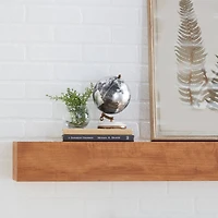 7" Black Marble & Metal Modern Globe