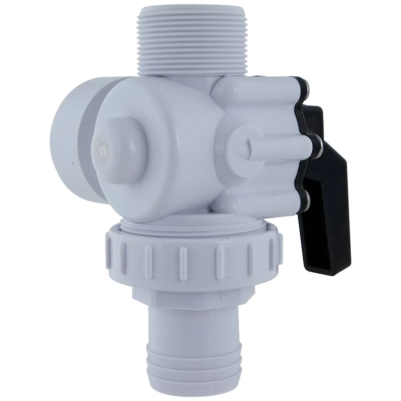 Swim Central 6.25" White HydroTools Swimming Pool & Spa Standard Right Outlet 3-Way Ball Valve
