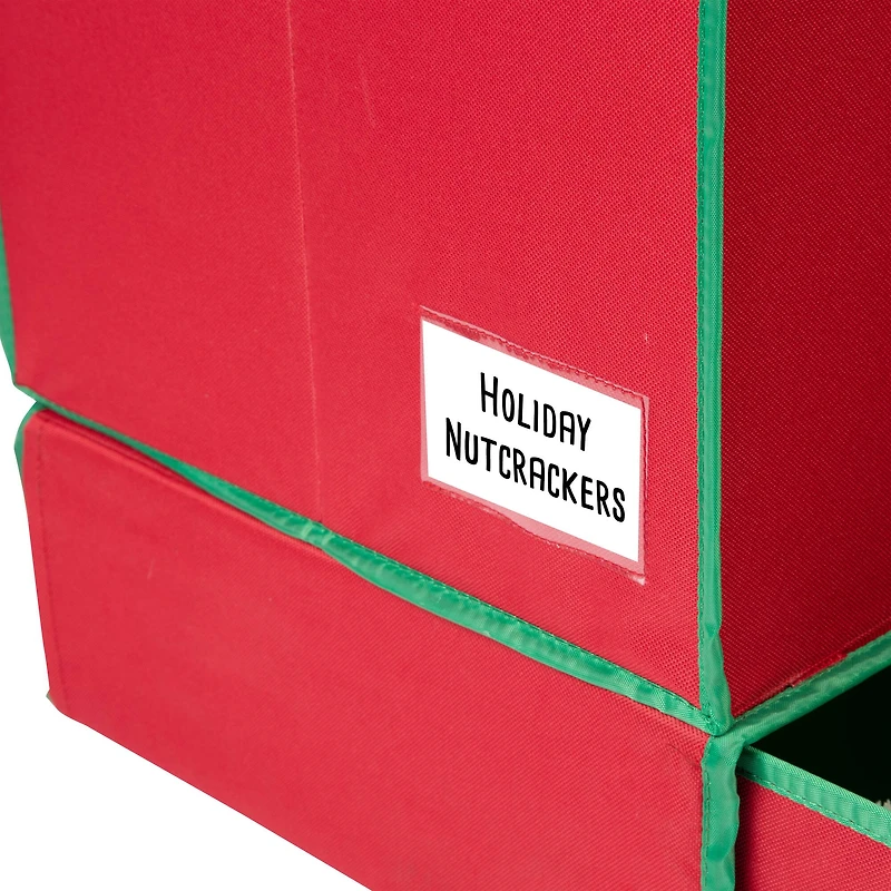 Honey Can Do Red Holiday Décor Box