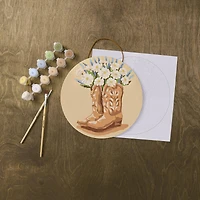 8" Boots Paint-by-Number Plywood Surface Kit by Artist's Loft®