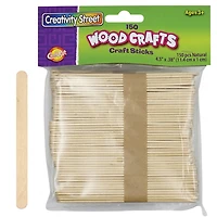 Creativity Street® Natural Wood Craft Sticks, 12 Packs of 150