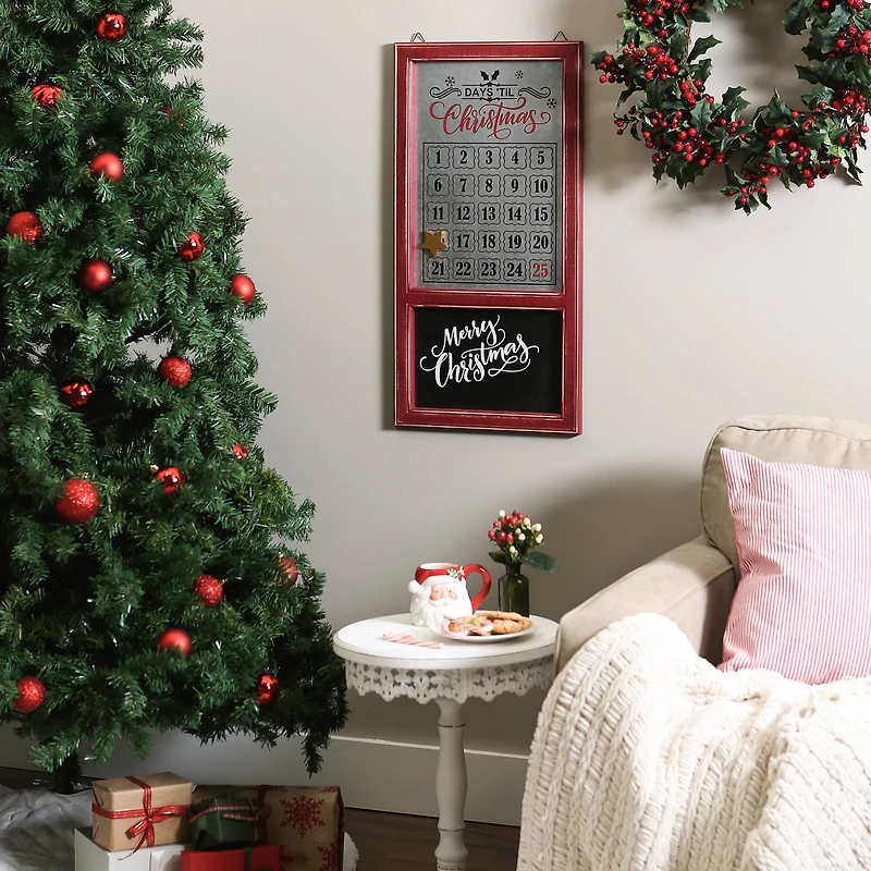 DII® Chalkboard & Galvanized Tin Days 'Til Christmas Advent Calendar