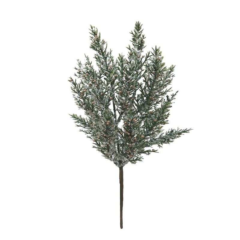 13.5" Icy Gold Berry & Pine Needle Pick by Ashland®