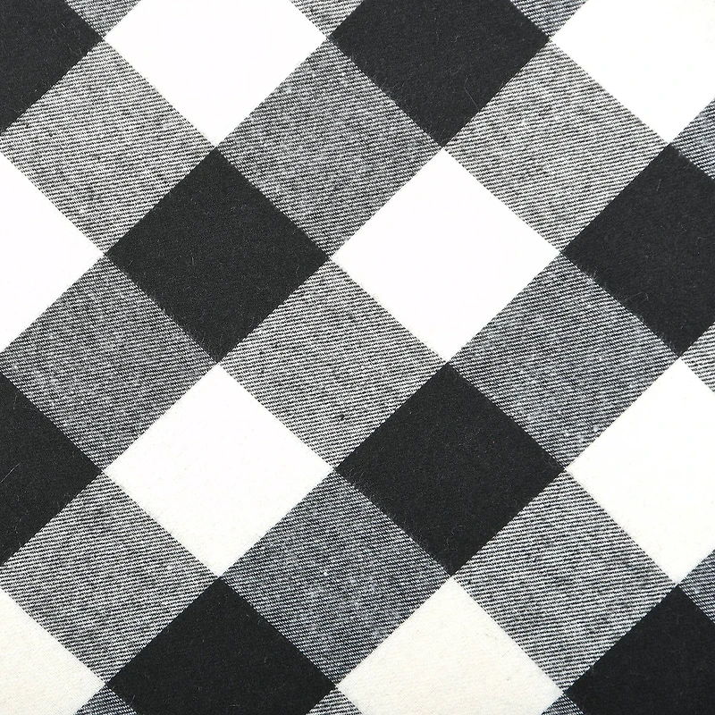 52" General Store Collection Black & White Plaid Tree Skirt