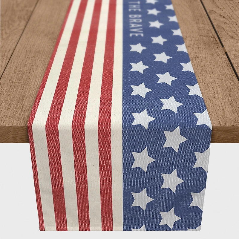 Home Of The Brave Outdoor Table Runner