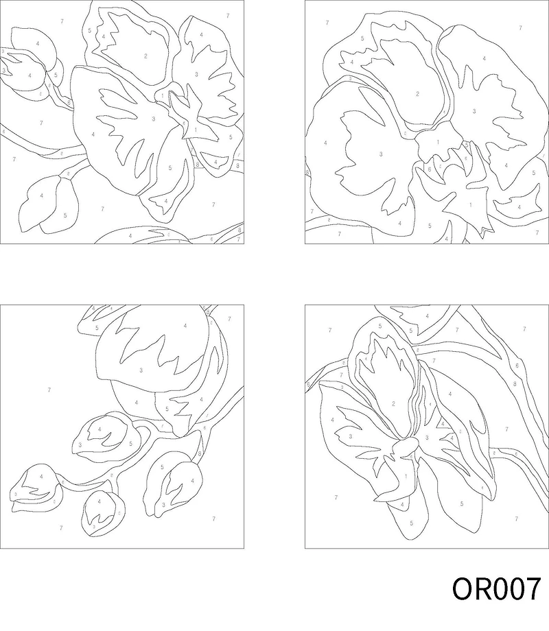 Orchids Paint-by-Number Gallery Mini Kit by Artist's Loft®