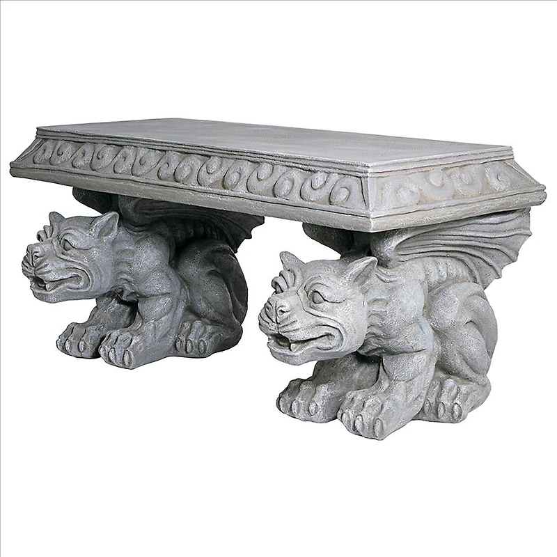 Design Toscano Blair Castle Sculptural Gargoyle Bench