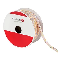1/4" x 15ft. Pink Glitter Rope Ribbon by Celebrate It®