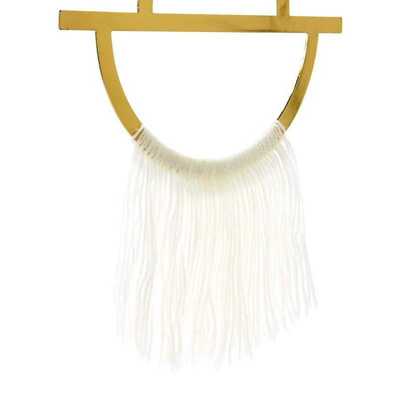 Hello Honey® Gold Geometric Metal Wall Hanging with Tassel