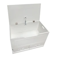 Badger Basket White Up & Down Toy & Storage Bench