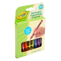 Crayola® Washable Tripod Grip Crayons, 8 Packs of 8