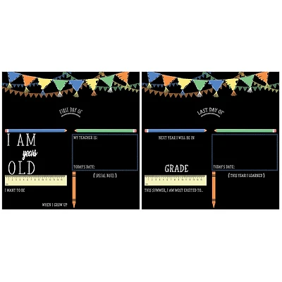 RoomMates Last or First Day of School Banner Double-Sided Chalkboard