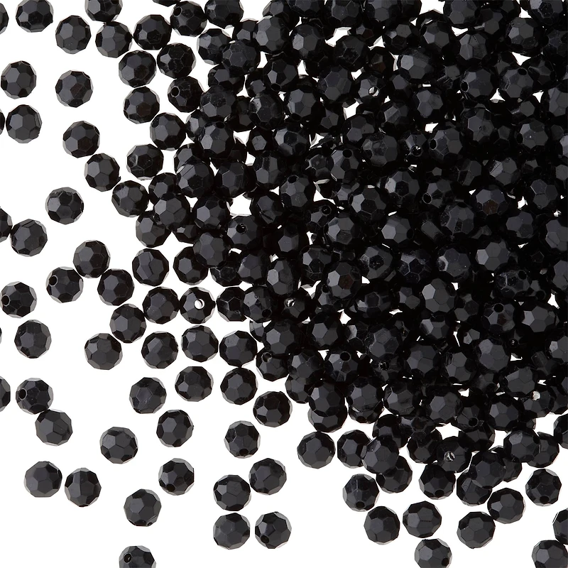 Bead Landing™ Faceted Acrylic Round Bead Value Pack