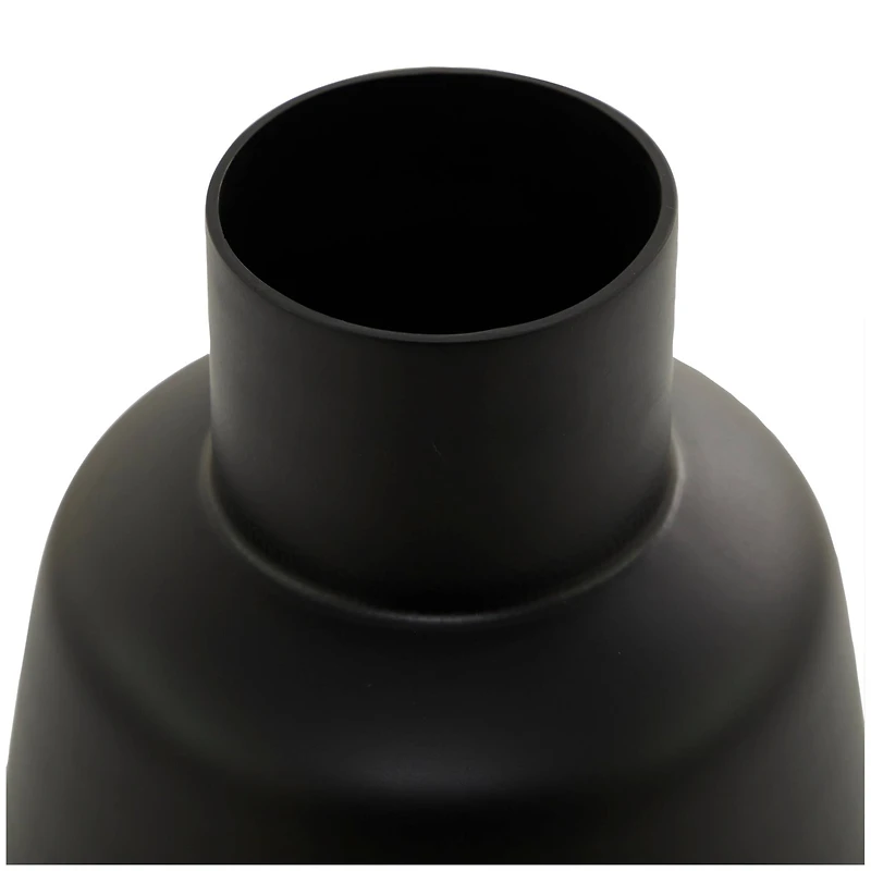 The Novogratz Black Glass Vase 10" x 10" x 15"