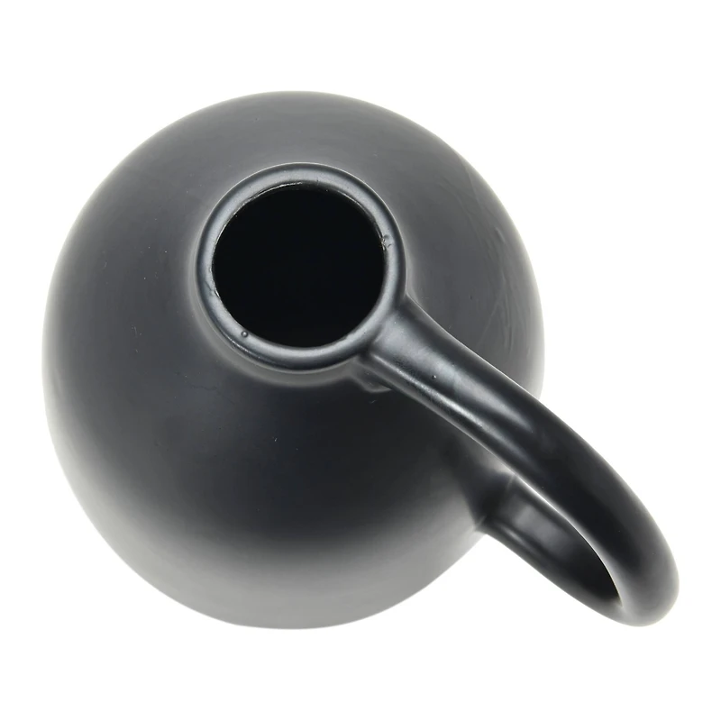 Hello Honey® 8" Matte Black Dolomite Vase