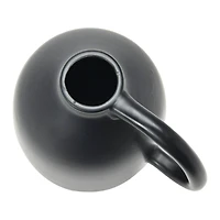 Hello Honey® 8" Matte Black Dolomite Vase