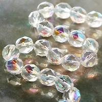 Crystal Czech Glass Faceted Beads, 8mm by Bead Landing™