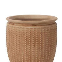 7.5" Terra Cotta Textured Ceramic Pot by Ashland®