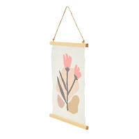 Hello Honey® Abstract Floral Canvas Wall Scroll
