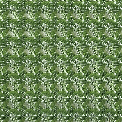 Simplify Green Palm Leaves Adhesive Wallpaper