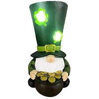 Santa's Workshop 7" Solar Powered St. Patrick's Day Gnome