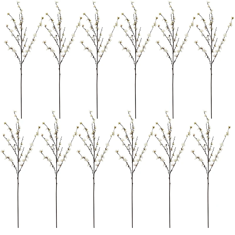 12 Pack: Cream Peach Blossom Stem by Ashland®
