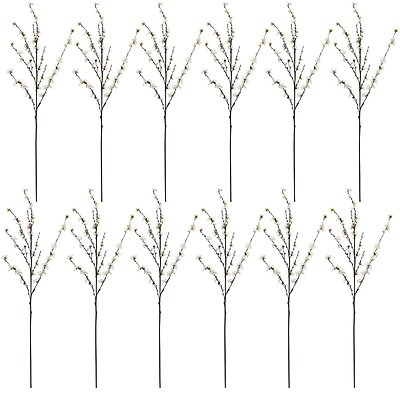 12 Pack: Cream Peach Blossom Stem by Ashland®