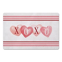 XOXO Hearts & Stripes 27" x 18" Floor Mat