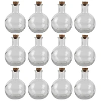 12 Pack: Round Glass Bottle with Cork by Ashland™