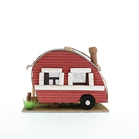 8'' Red Trailer Birdhouse
