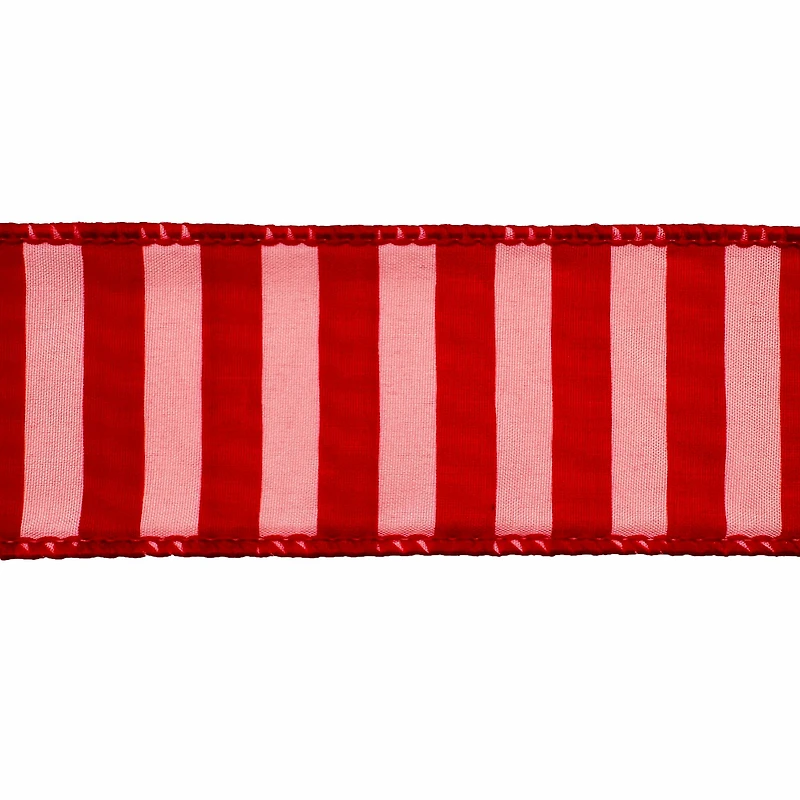 1.5" x 30ft. Holly Jolly Stripes Wired Ribbon by Celebrate It®