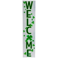 35.75" Shamrocks Welcome Wall Sign