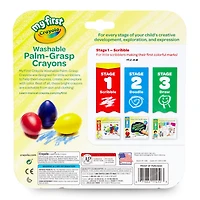 3 Packs: 3 ct. (9) My First Crayola® Washable Palm-Grasp Crayons