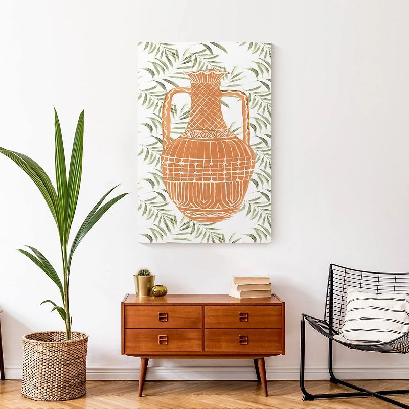 Patterned Pottery 24" x 36" Canvas Wall Art