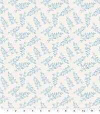 Suzanne Nicoll Blue Stem Floral Cotton Fabric