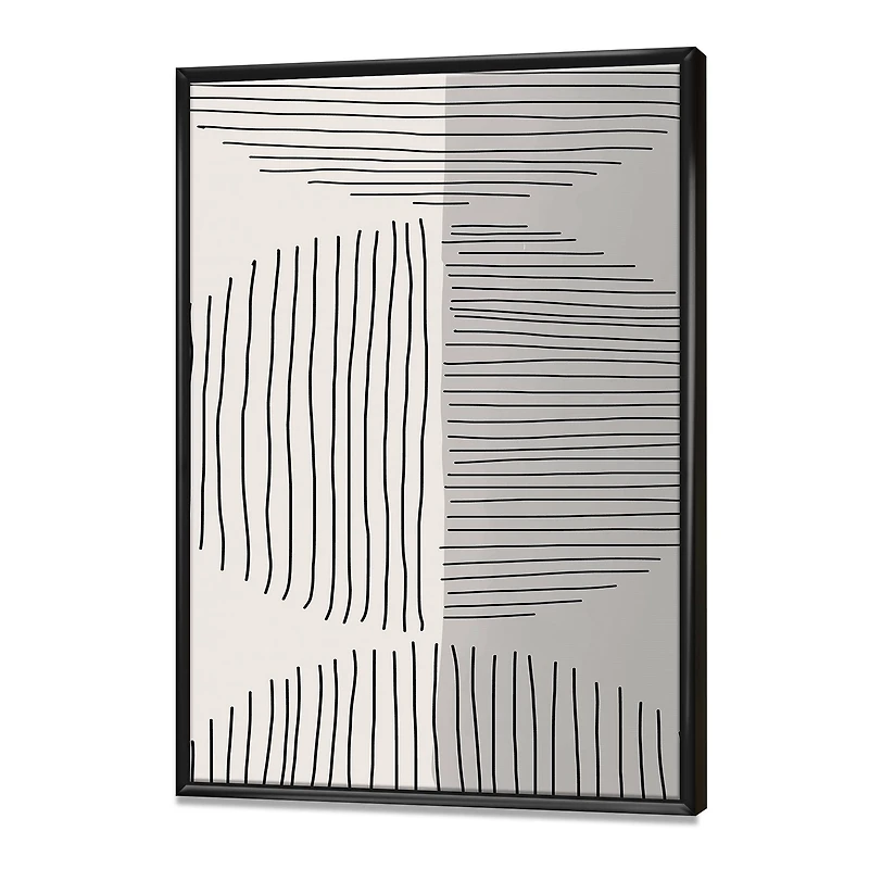 Designart - Minimal Geometric Lines And Circle VII