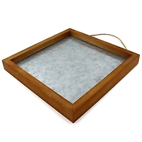 ArtSkills® 3 Pack 10" x 10" Wood Framed Metal Plaque