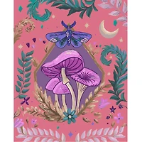 16" x 20" Pink Jungle Mushroom Paint-by-Number Kit by Artist's Loft®