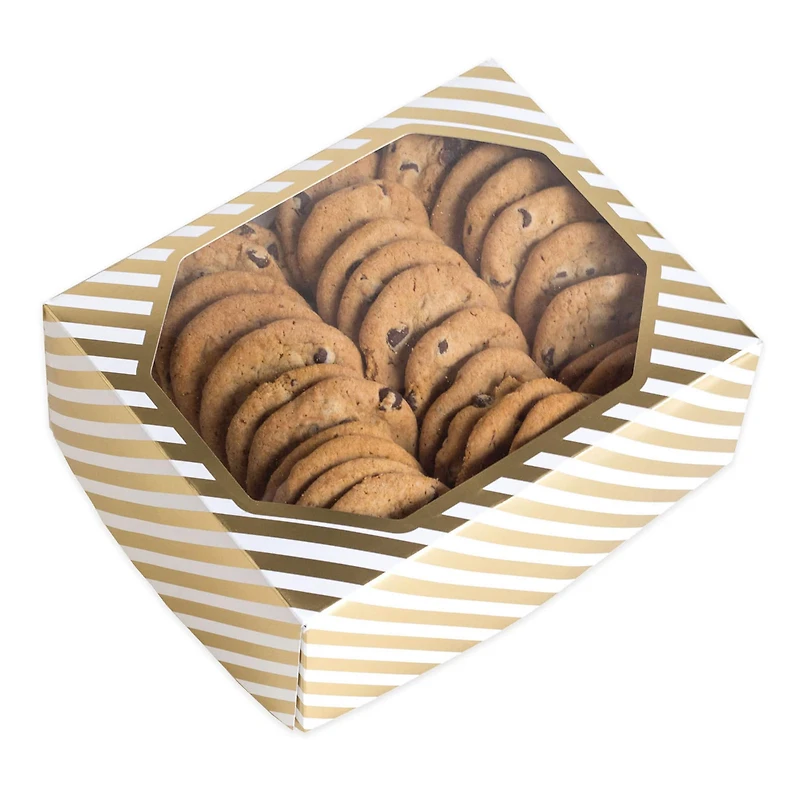 Gold & White Striped Treat Boxes By Celebrate It®