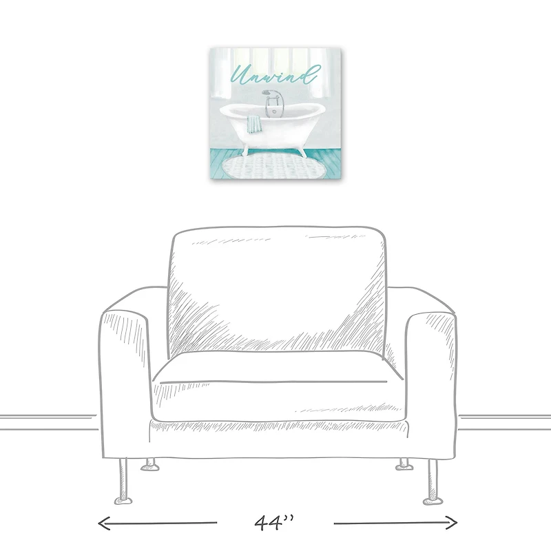 Unwind 16" x 16" Canvas Wall Art