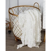 Modern Gold Metallic Rolling Basket Set