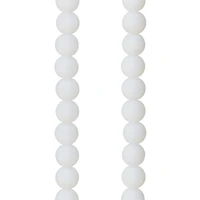 Opaque White Glass Round Beads, 8mm by Bead Landing™