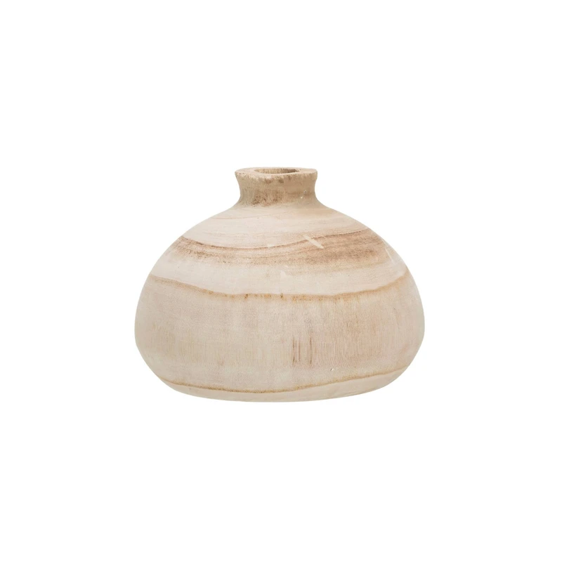 Hello Honey® 5.5" Paulownia Wood Vase