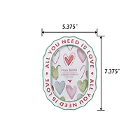 Flora Bunda 4" x 6" ALL YOU NEED IS LOVE Zinc Alloy Picture Frame