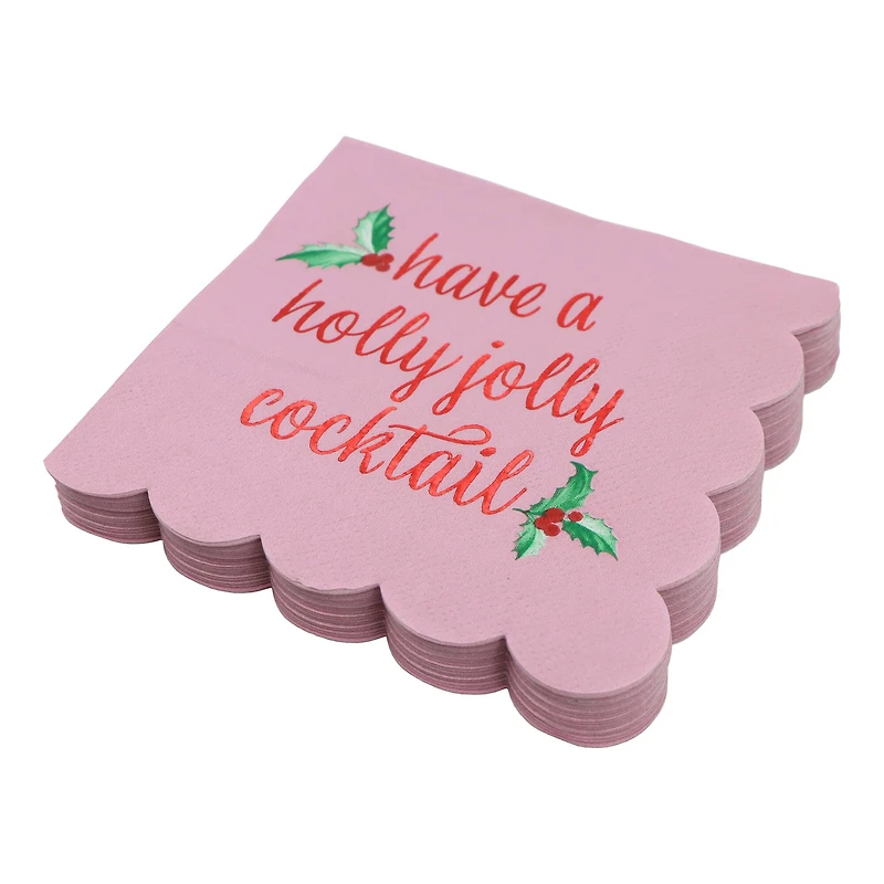 Holly Jolly Beverage Napkins, 20ct. by Celebrate It™
